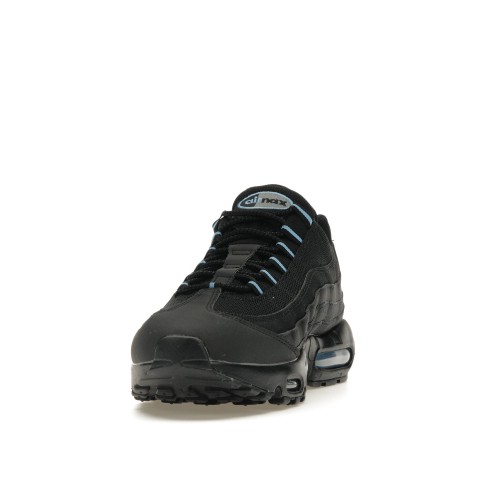 Кроссы Nike Air Max 95 Black University Blue - мужская сетка размеров