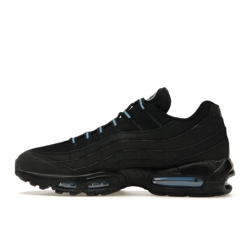 Кроссы Nike Air Max 95 Black University Blue - мужская сетка размеров