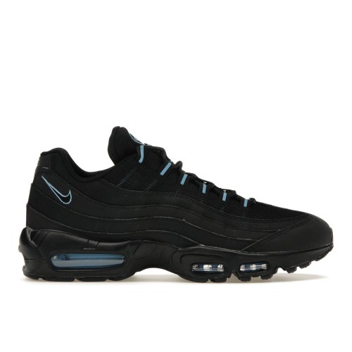 Кроссы Nike Air Max 95 Black University Blue - мужская сетка размеров