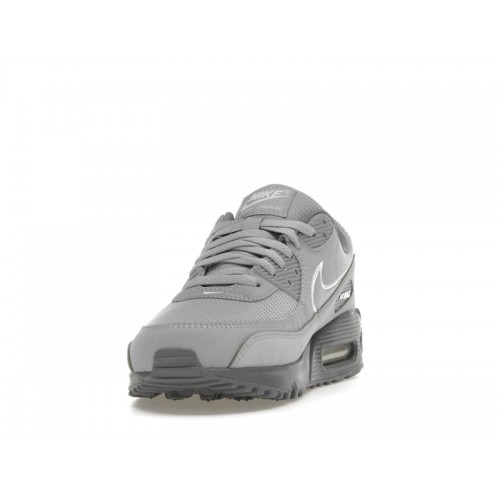 Кроссы Nike Air Max 90 Wolf Grey Cool Grey - мужская сетка размеров