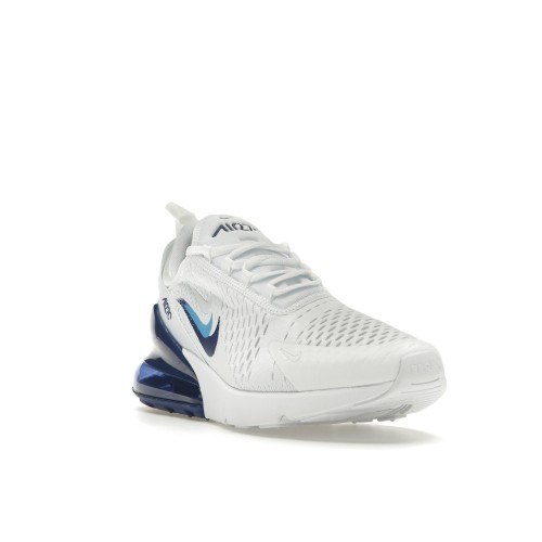 Кроссы Nike Air Max 270 Multi Swoosh White Deep Royal - мужская сетка размеров