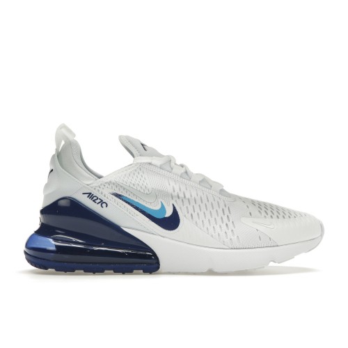 Кроссы Nike Air Max 270 Multi Swoosh White Deep Royal - мужская сетка размеров