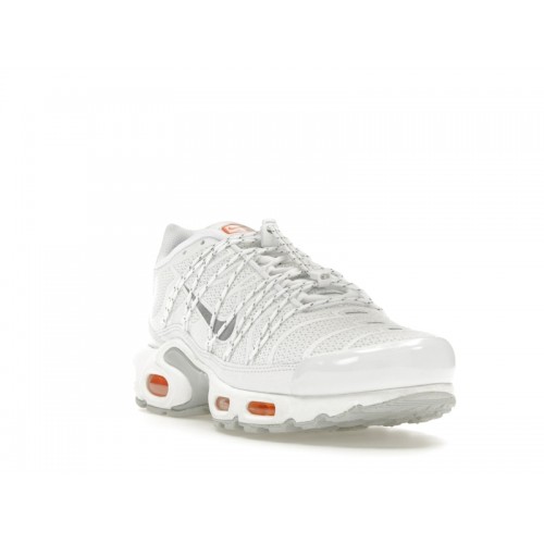 Кроссы Nike Air Max Plus Utility Safety Orange Pure Platinum - мужская сетка размеров