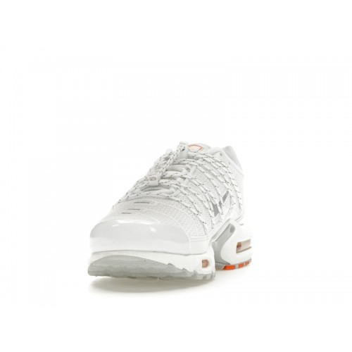 Кроссы Nike Air Max Plus Utility Safety Orange Pure Platinum - мужская сетка размеров
