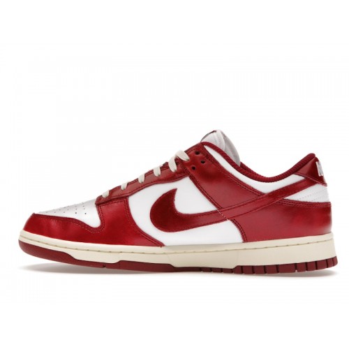 Кроссы Nike Dunk Low PRM Vintage Team Red (W) - женская сетка размеров