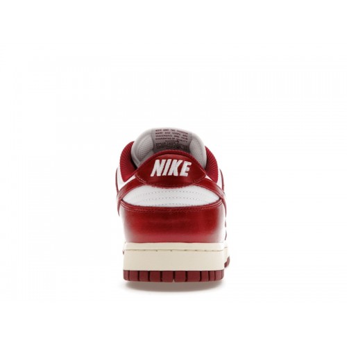 Кроссы Nike Dunk Low PRM Vintage Team Red (W) - женская сетка размеров