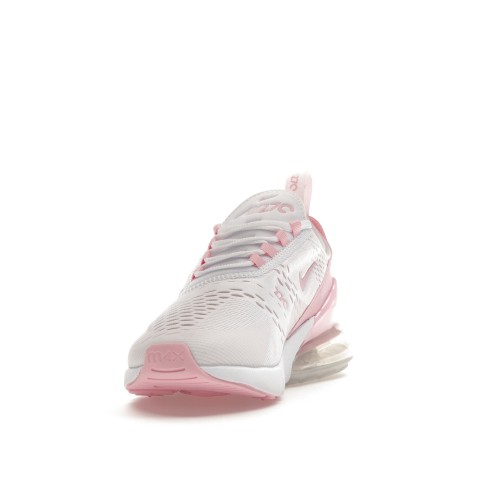 Кроссы Nike Air Max 270 White Soft Pink (W) - женская сетка размеров