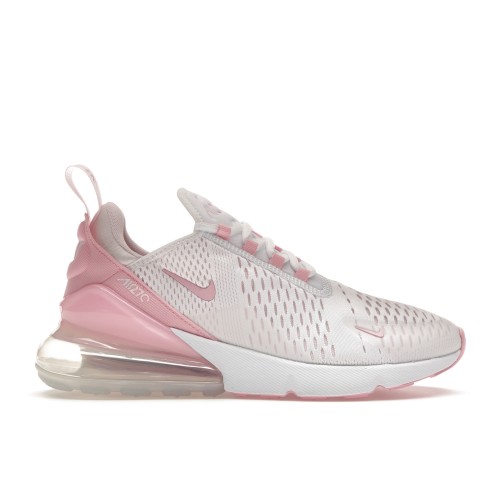 Кроссы Nike Air Max 270 White Soft Pink (W) - женская сетка размеров