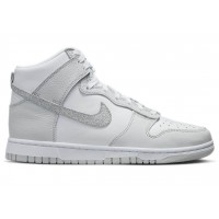 Женские кроссовки Nike Dunk High Silver Glitter Swoosh (W)