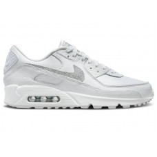 Женские кроссовки Nike Air Max 90 SE Silver Glitter (W)