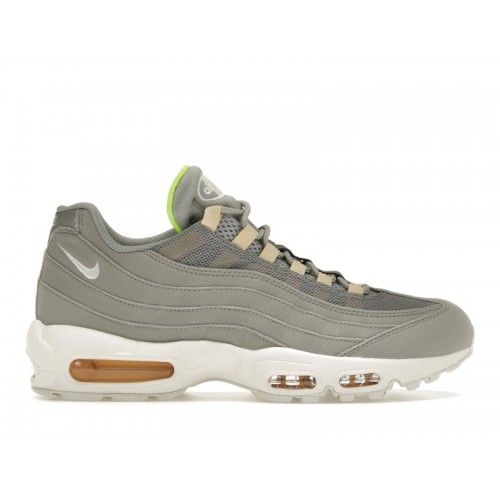 Кроссы Nike Air Max 95 Next Nature Light Smoke Grey - мужская сетка размеров