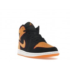 Jordan 1 Mid Fat Tongue Black Orange