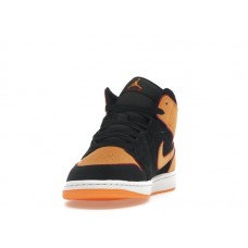 Jordan 1 Mid Fat Tongue Black Orange