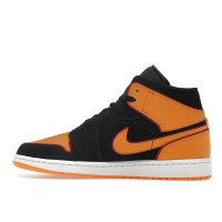 Jordan 1 Mid Fat Tongue Black Orange