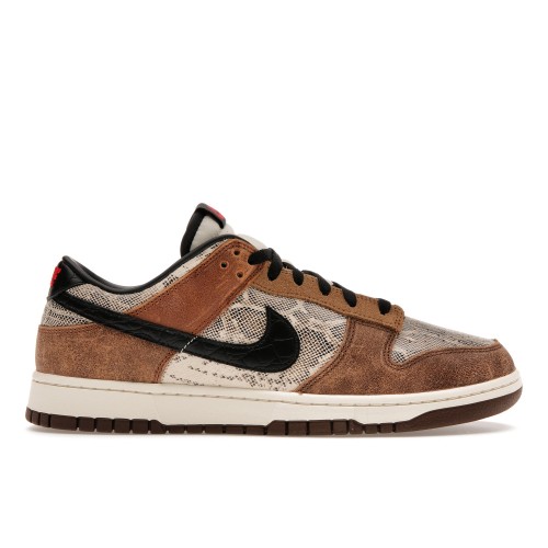 Кроссы Nike Dunk Low Premium CO.JP Brown Snakeskin - мужская сетка размеров