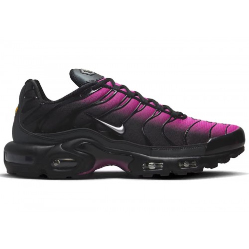 Кроссы Nike Air Max Plus Black Pink (2023) - мужская сетка размеров