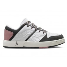 Подростковые Jordan Nu Retro 1 Low White Red Stardust Saturn Gold Anthracite (GS)