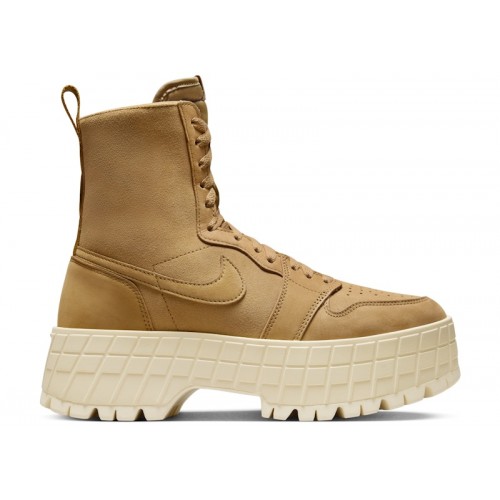 Кроссы Jordan 1 Brooklyn Wheat Muslin (W) - женская сетка размеров