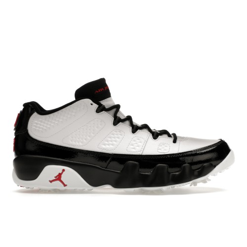 Кроссы Jordan 9 Retro Low Golf White Black True Red - мужская сетка размеров