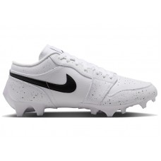 Jordan 1 Low TD Cleat White Black Splatter