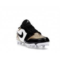 Jordan 1 Low TD Cleat Patent Gold Toe