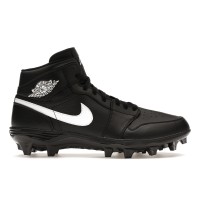 Кроссовки Jordan 1 Mid TD Cleat Black White