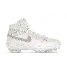 Кроссовки Jordan 1 Mid TD Cleat White Grey Fog