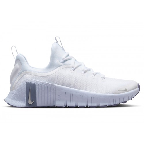 Кроссы Nike Free Metcon 6 White Half Blue Silver (W) - женская сетка размеров