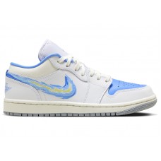 Женские кроссовки Jordan 1 Low SE Just Skate University Blue (W)