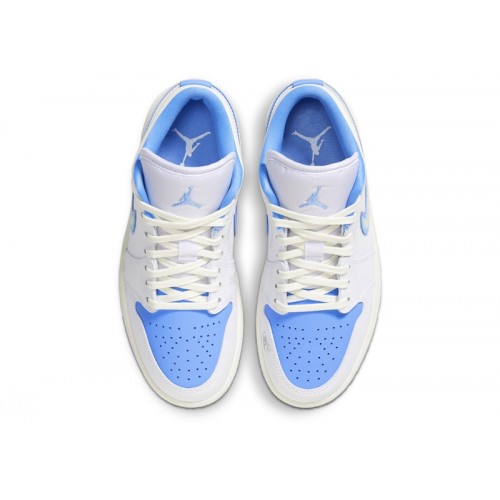 Wmns Air Jordan 1 Low SE Just Skate - University Blue - женская сетка размеров