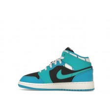 Подростковые Jordan 1 Mid Inspired by the Greatest Aquatone (GS)