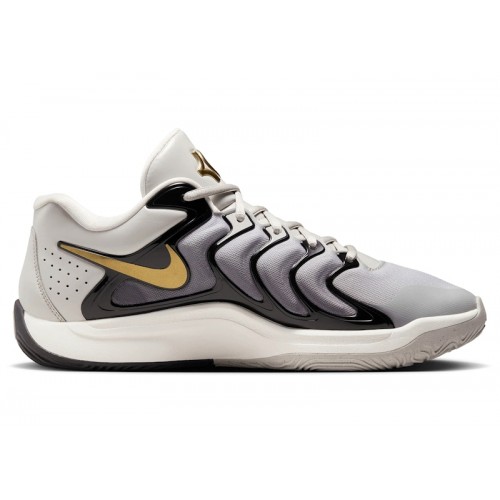 Кроссы Nike KD 17 Light Iron Ore Metallic Gold - мужская сетка размеров