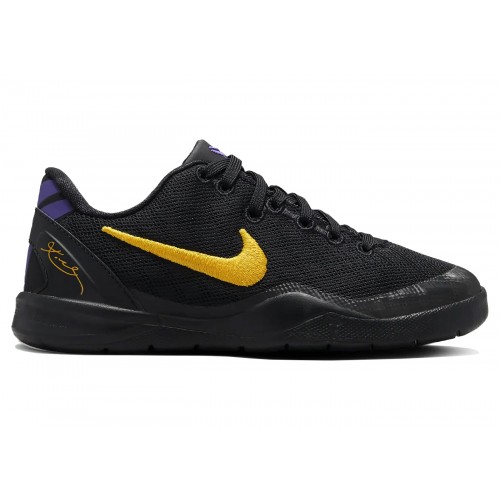 Кроссы Nike Kobe 8 Lakers Away (PS) - детская сетка размеров