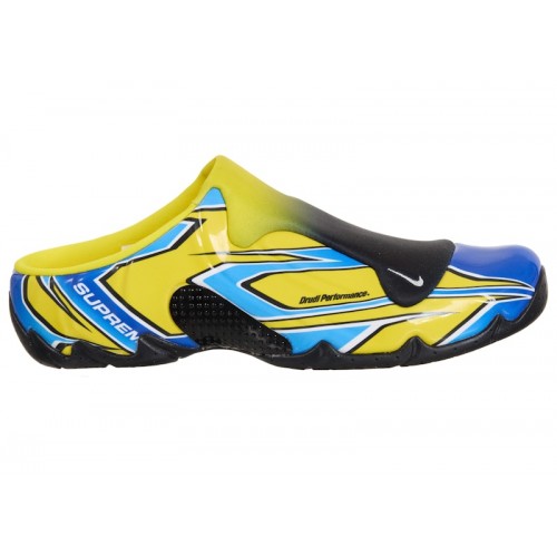 Кроссы Nike Clogposite Supreme Opti Yellow Blue - мужская сетка размеров