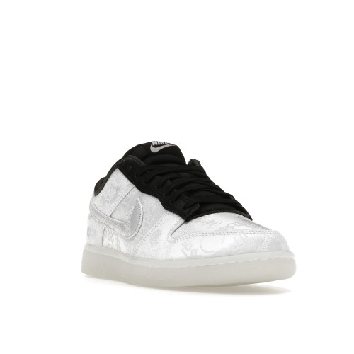 Кроссы Nike Dunk Low CLOT Fragment White - мужская сетка размеров