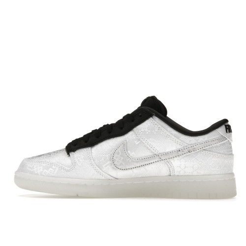 Кроссы Nike Dunk Low CLOT Fragment White - мужская сетка размеров