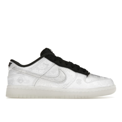 Кроссы Nike Dunk Low CLOT Fragment White - мужская сетка размеров