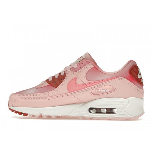 Nike Wmns Air Max 90 Pink Airbrush - женская сетка размеров
