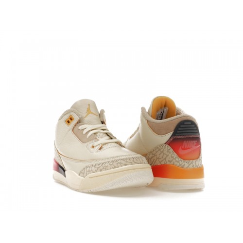 Кроссы Jordan 3 Retro SP J Balvin Medellín Sunset (PS) - детская сетка размеров