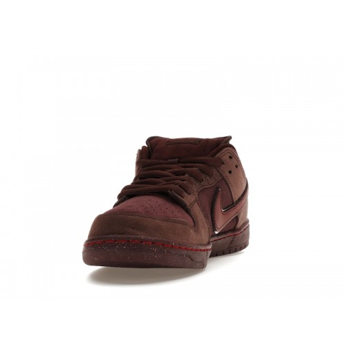 Кроссы Nike SB Dunk Low City of Love Burgundy Crush - мужская сетка размеров
