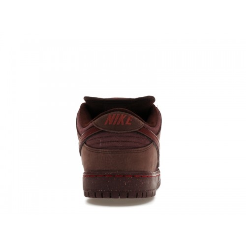 Кроссы Nike SB Dunk Low City of Love Burgundy Crush - мужская сетка размеров