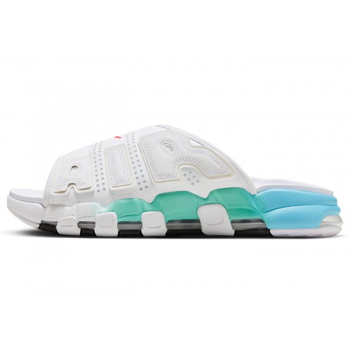 Кроссы Nike Air More Uptempo Slide Aqua - мужская сетка размеров