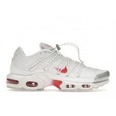 Женские кроссовки Nike Air Max Plus Lace Utility White University Red (W)