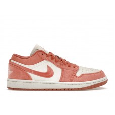 Женские кроссовки Jordan 1 Low SE Canvas Sky J Orange (W)