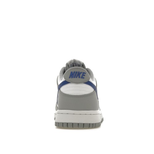 Кроссы Nike Dunk Low Mini Swoosh Wolf Grey Game Royal (GS) - подростковая сетка размеров