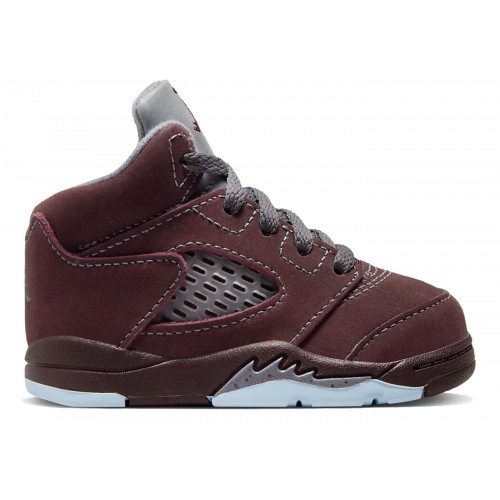 Кроссы Jordan 5 Retro Burgundy (2023) (TD) - детская сетка размеров