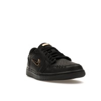 Женские Jordan 1 Low Method of Make Black Metallic Gold (W)