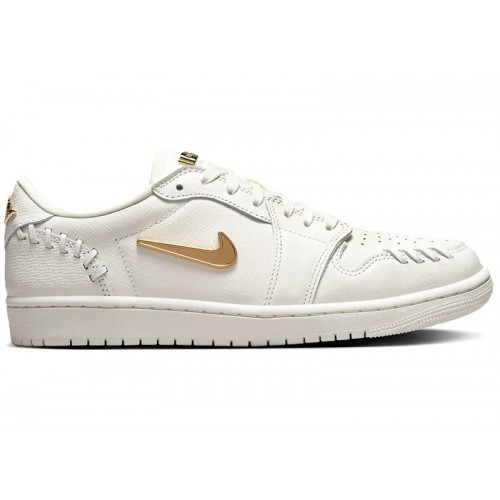Кроссы Jordan 1 Low Method of Make Sail Metallic Gold (W) - женская сетка размеров