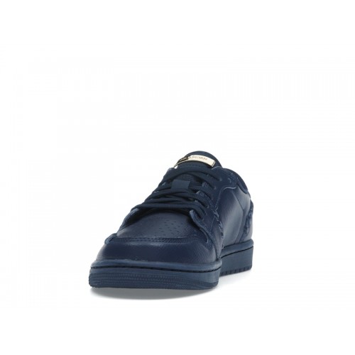 Кроссы Jordan 1 Low Method of Make Midnight Navy Metallic Gold (W) - женская сетка размеров