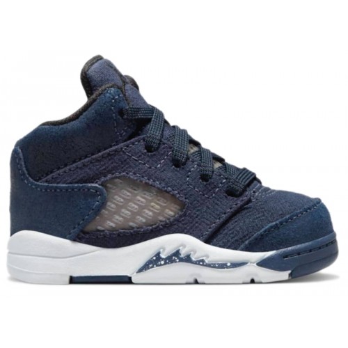 Air Jordan 5 Retro SE TD Midnight Navy - детская сетка размеров